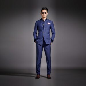 Midnight Blue Classique Bandgala Suit