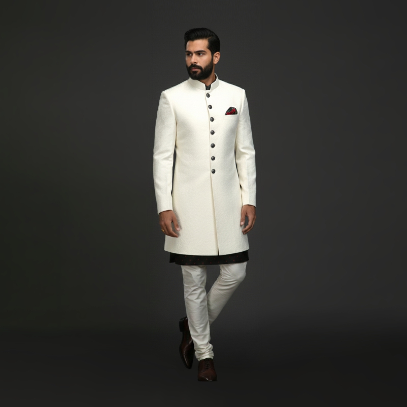 Regal Classic Midthigh Achkan